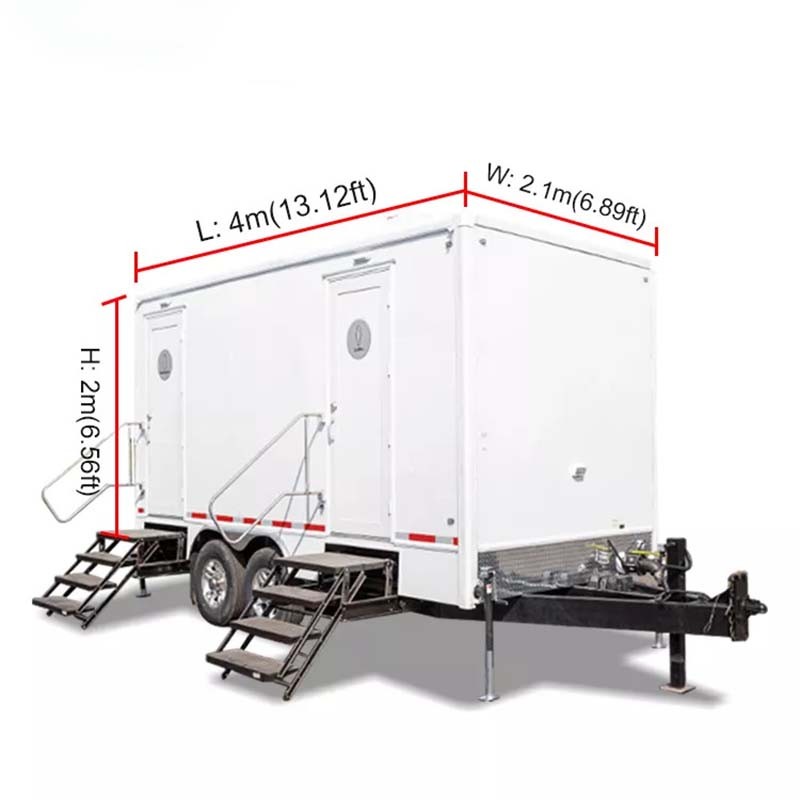 TST-09 Luxury Mobile Portable VIP Trailer Toilet