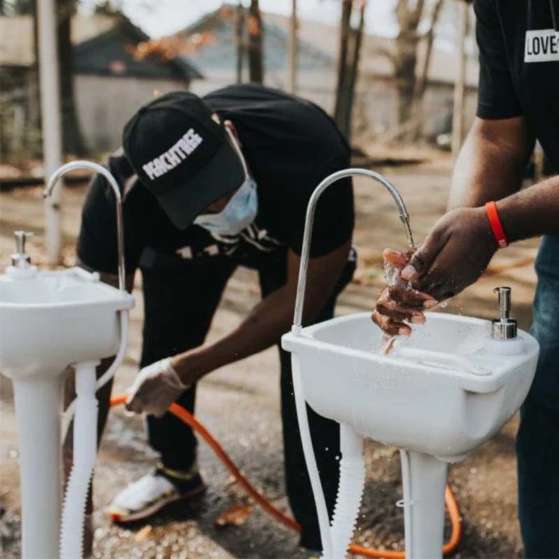 Portable Hand Wash Station For Homeless