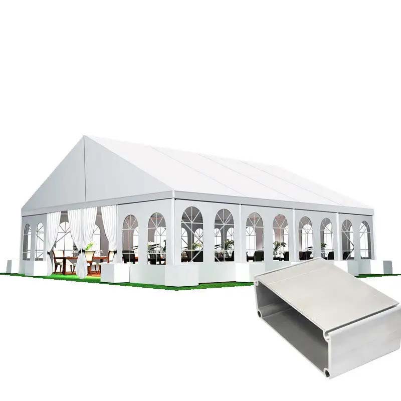 Large White Party Canopy Gazebo Event Wedding Metal Keder Rail Frame Tent
