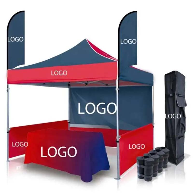 10x10 Advertising Logo Outdoor Aluminum Exhibition Custom Printed Trade Show Tents