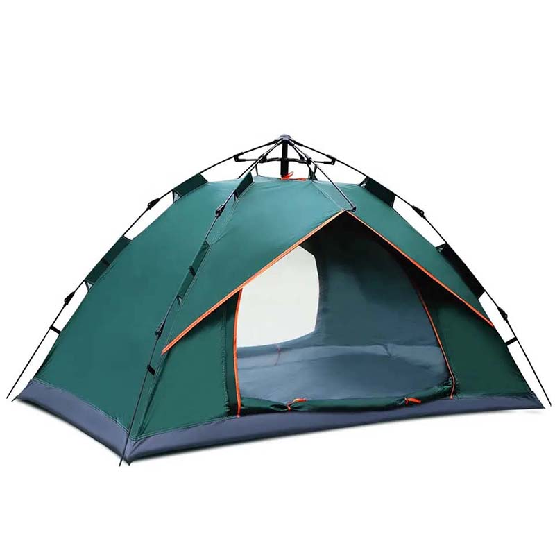 1-2 Person Cheap 170T Polyester Fabric With Silver Coating Automatic Popup Tent