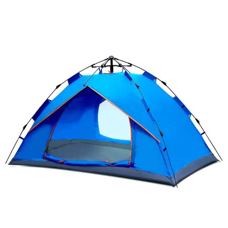 1-2 Person Cheap 170T Polyester Fabric With Silver Coating Automatic Popup Tent