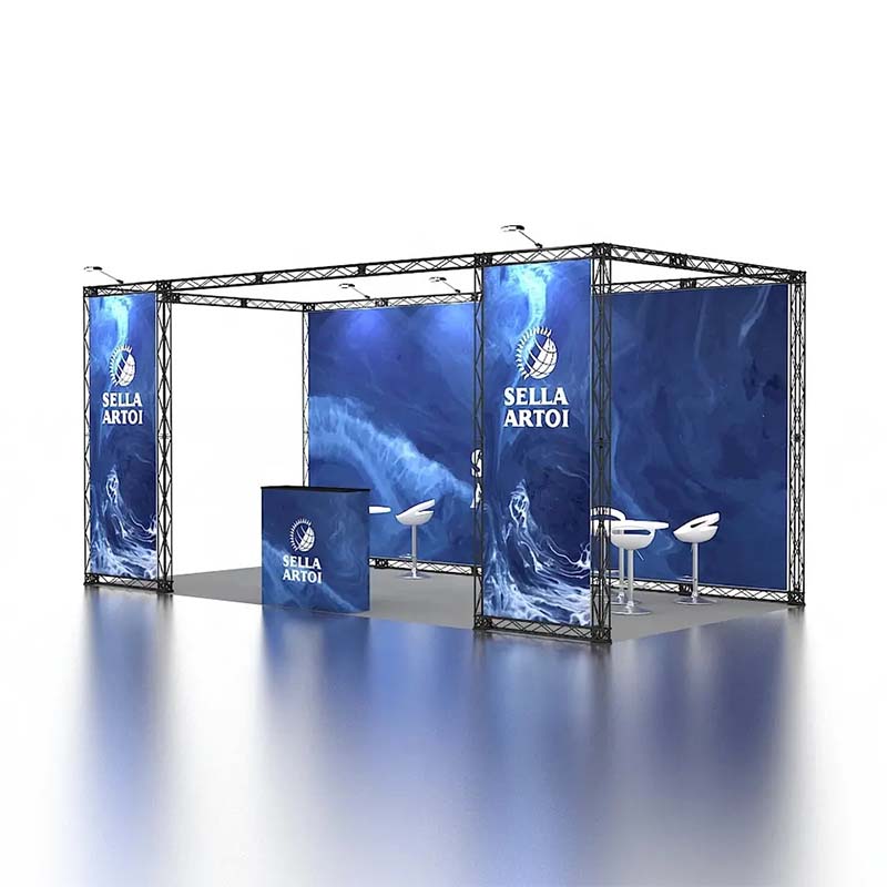 10x20 New Design Custom Wholesale Aluminium Frame Modular Portable Exhibition Truss Display Booth