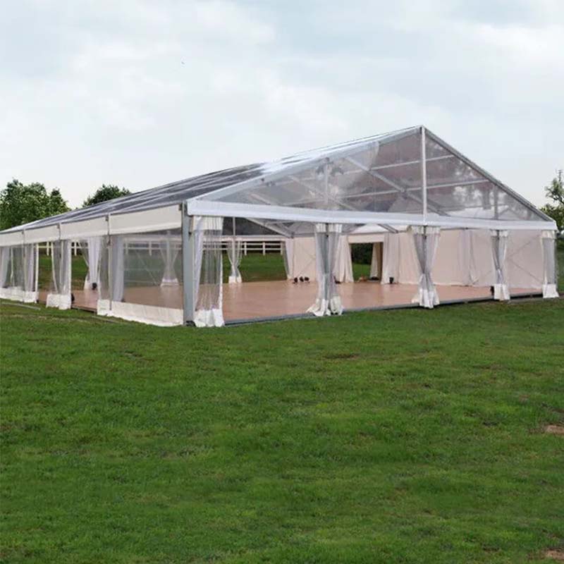500 People Luxury Transparent Wedding Party Tent Marquee with Clear Roof For Sale