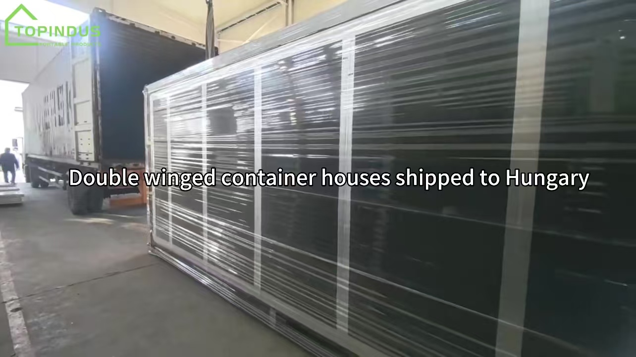Double Winged Container Houses To Hungary