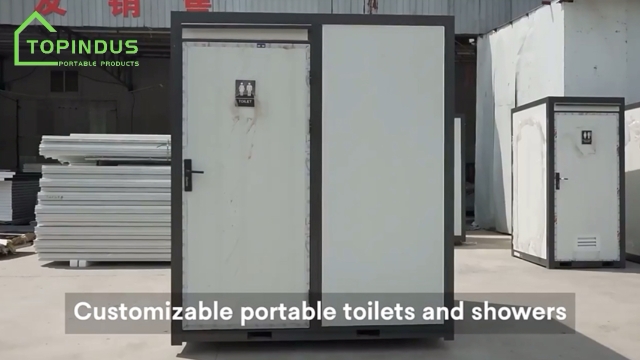 Environmentally Friendly and Durable Portable 2 Stall Restroom Toilet