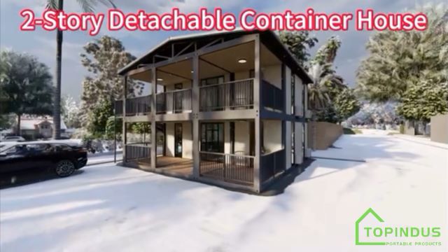 Modular Prefabricated Portable 2 Story Detachable Container Houses