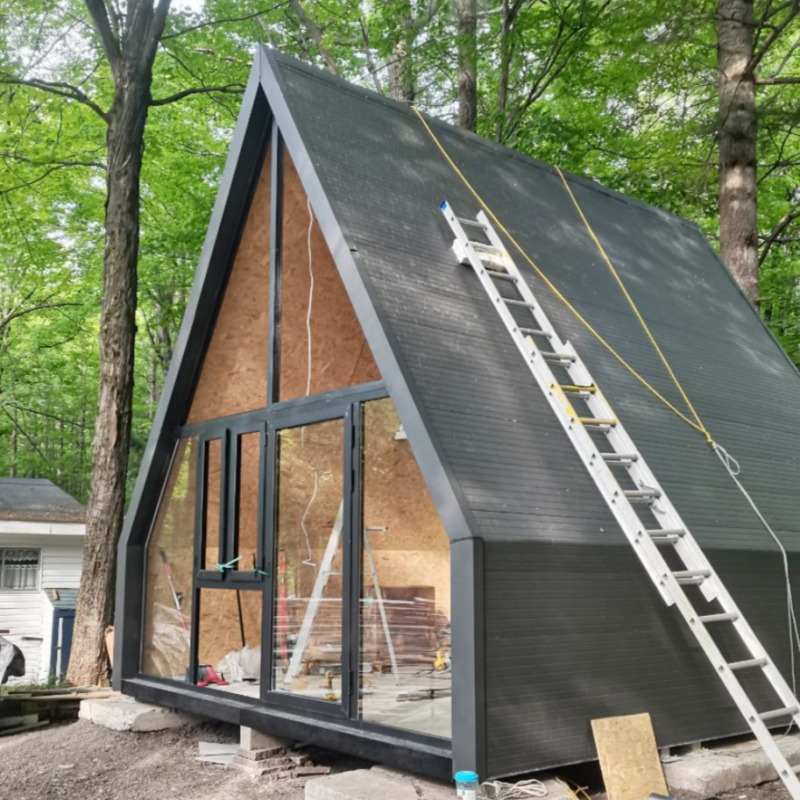 Case Sharing of A French Client's Steel Structure Double-Story Triangular House Project