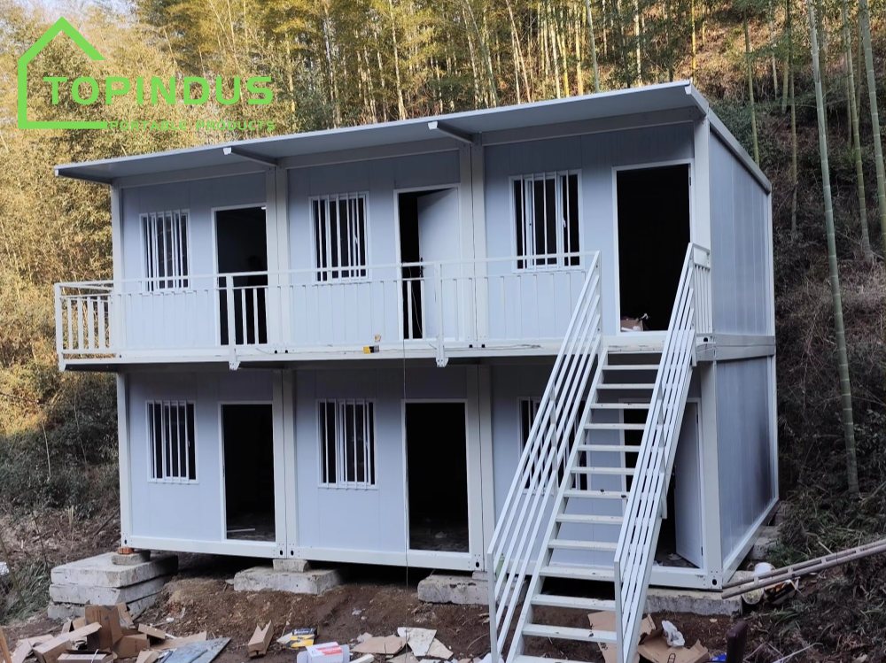 Customized Double-Storey Detachable Container House Project in Indonesia