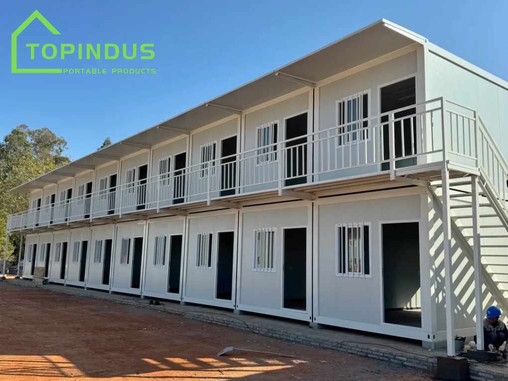 Indonesia Construction Camp Project: 20 Units Flat Pack Container Houses by TOPINDUS