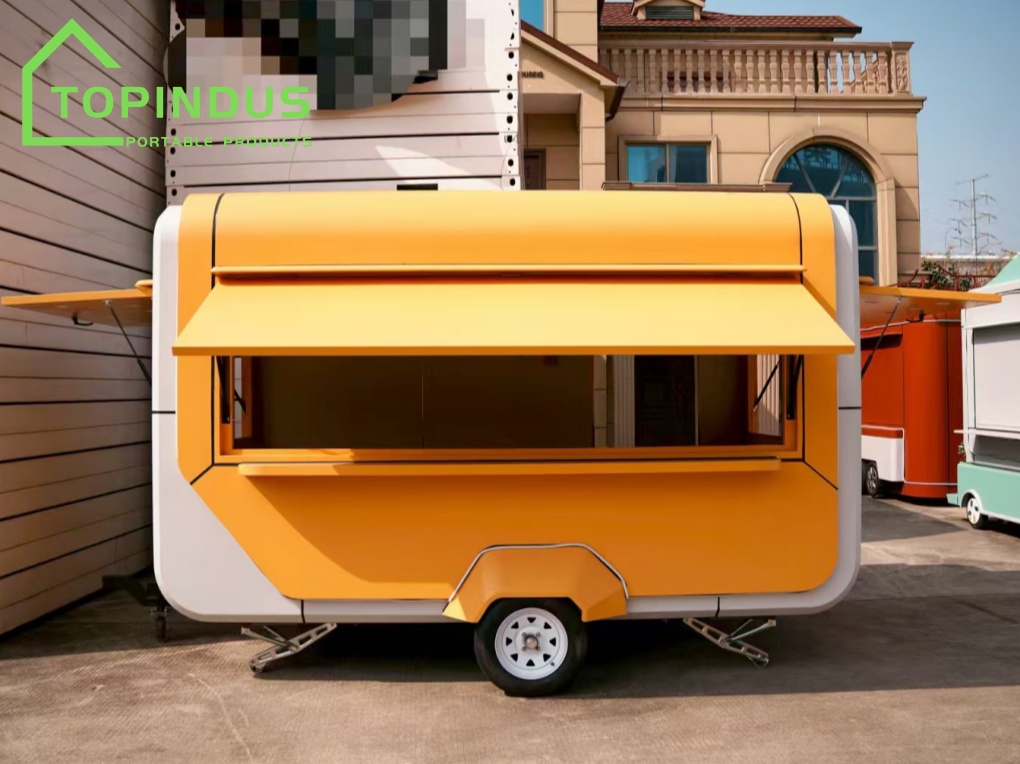 Customized Yellow Food Trailer for Our Client in Ghana