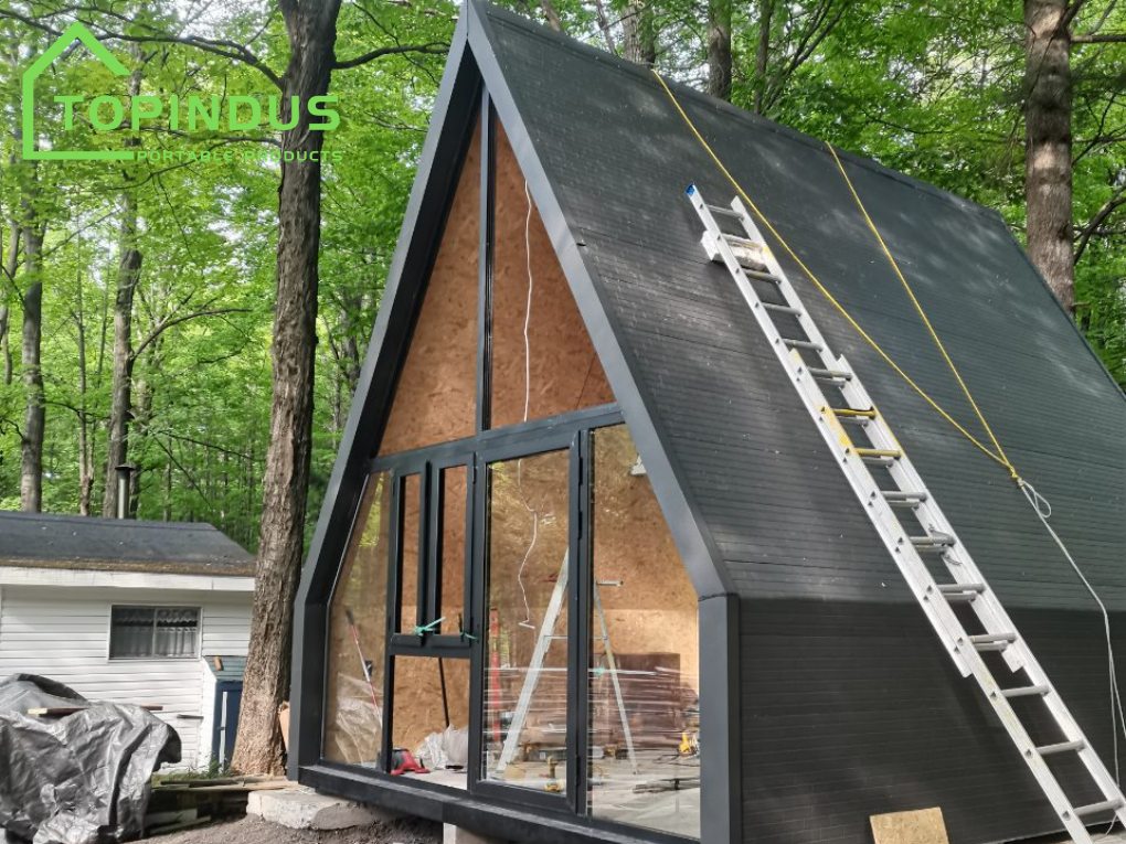 Case Sharing of A French Client's Steel Structure Double-Story Triangular House Project