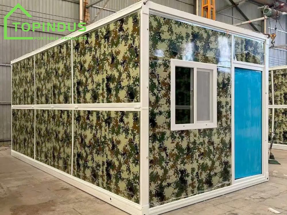 Customized X-Type Folding Container Houses for Vietnam Client