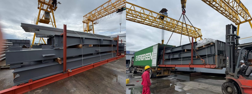 5-story steel structure warehouse project